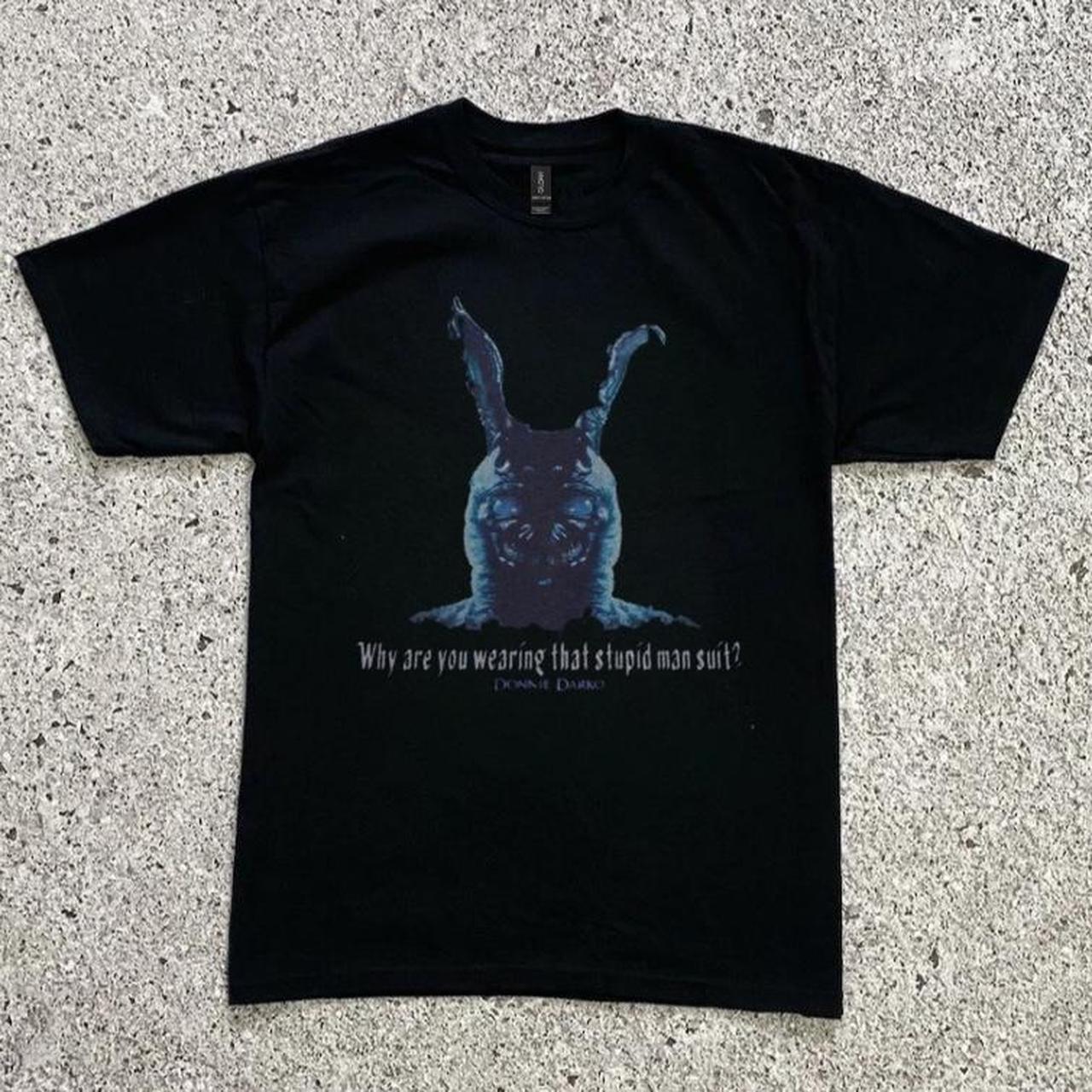 Black Why Are You Wearing That Stupid Man Suit T-Shirt